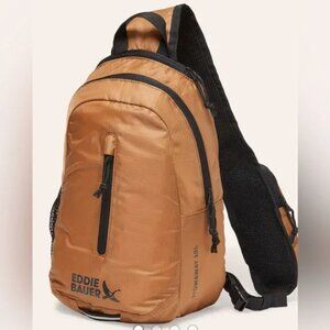 Eddie Bauer Stowaway 3.0 Packable Sling Bag in Tobacco/NWT